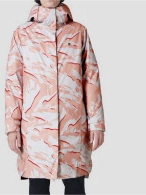 Sweaty Betty Size 10 Down 3-in-1 Climate Ski Jacket Pink Waterproof Packable New